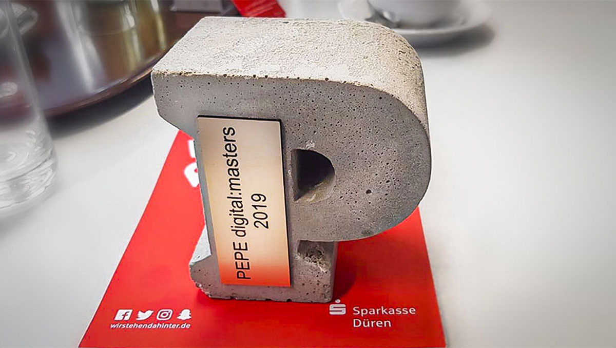 PEPE Award Gewinner Sparkasse Düren, ArrowAD und LA MECHKY PLUS